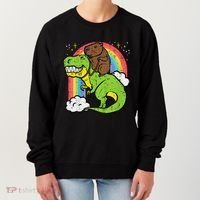 Capybara Riding Trex Dino Cute Capy Rodent Women's Sweatshirt thumb 0