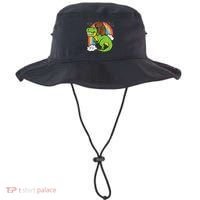 Capybara Riding Trex Dino Cute Capy Rodent Bucket Hat thumb 0