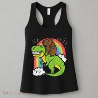 Capybara Riding Trex Dino Cute Capy Rodent Women's Tank Top thumb 3