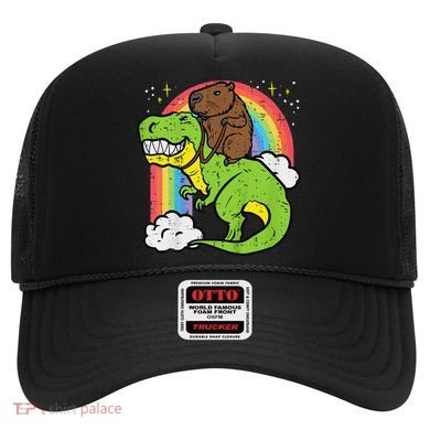 Capybara Riding Trex Dino Cute Capy Rodent Hat