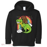Capybara Riding Trex Dino Cute Capy Rodent Toddler Hoodie thumb 0