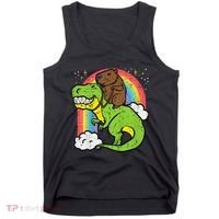 Capybara Riding Trex Dino Cute Capy Rodent Tank Top thumb 0