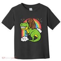 Capybara Riding Trex Dino Cute Capy Rodent Toddler T-Shirt thumb 0
