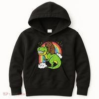Capybara Riding Trex Dino Cute Capy Rodent Kids Hoodie thumb 0