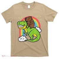 Capybara Riding Trex Dino Cute Capy Rodent T-Shirt thumb 0
