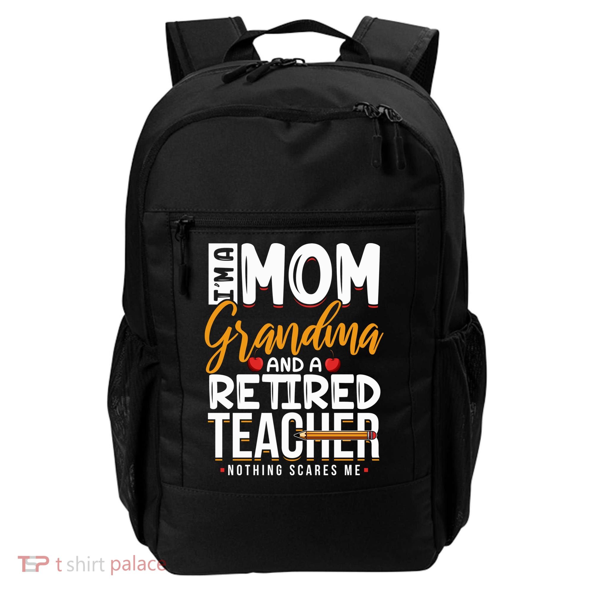 Cute Retired Teacher Full Time Grandma Teachers Cool Gift Backpack