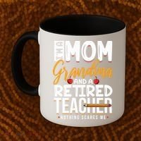 Cute Retired Teacher Full Time Grandma Teachers Cool Gift Coffee Mug thumb 2