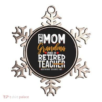 Cute Retired Teacher Full Time Grandma Teachers Cool Gift Ornament