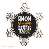 Cute Retired Teacher Full Time Grandma Teachers Cool Gift Ornament thumb 0