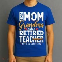 Cute Retired Teacher Full Time Grandma Teachers Cool Gift T-Shirt thumb 3