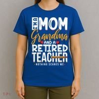 Cute Retired Teacher Full Time Grandma Teachers Cool Gift T-Shirt thumb 4