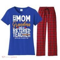 Cute Retired Teacher Full Time Grandma Teachers Cool Gift Women's Flannel Pajama Set thumb 0
