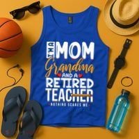 Cute Retired Teacher Full Time Grandma Teachers Cool Gift Tank Top thumb 4