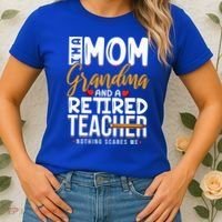 Cute Retired Teacher Full Time Grandma Teachers Cool Gift Women's T-Shirt thumb 2
