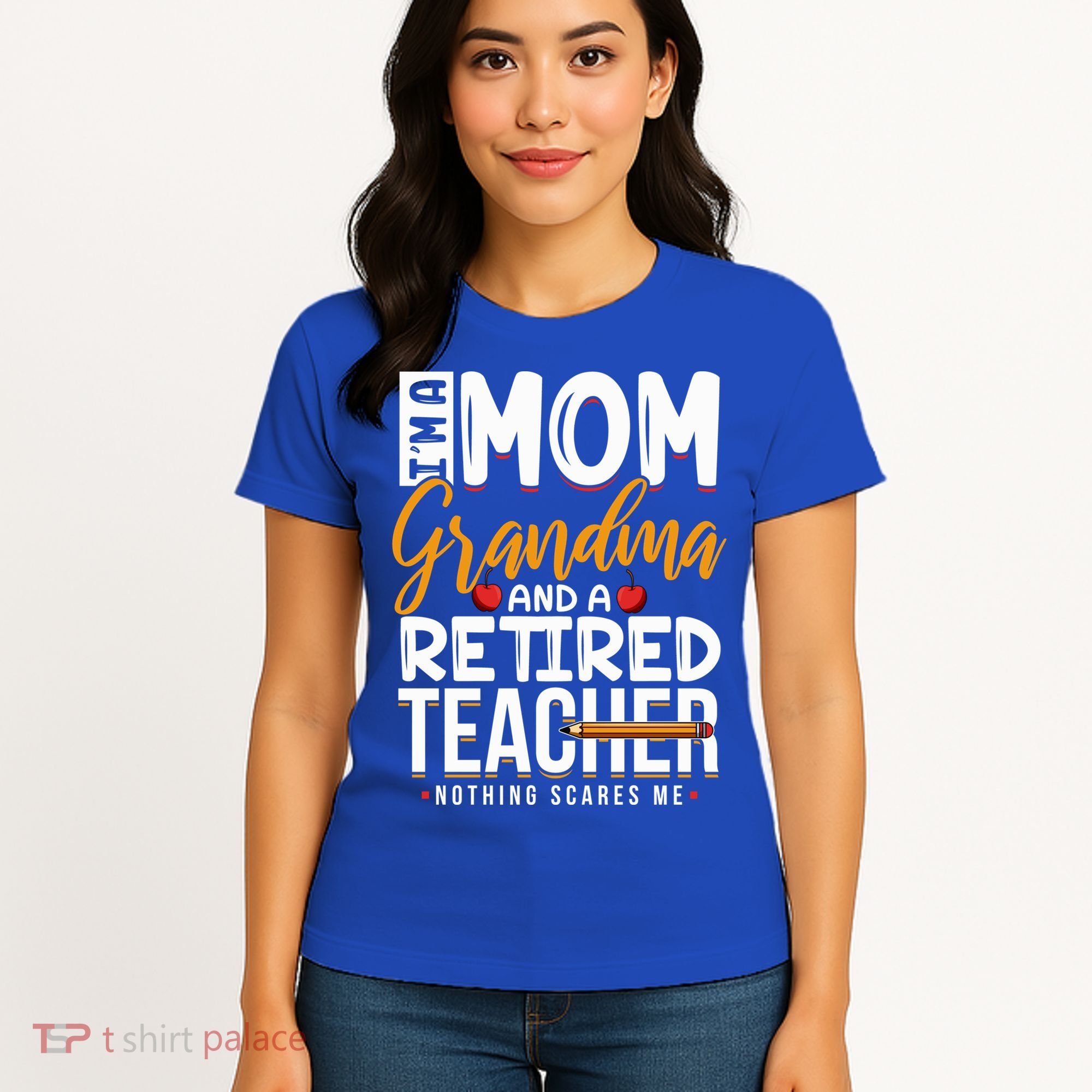 Cute Retired Teacher Full Time Grandma Teachers Cool Gift Women's T-Shirt
