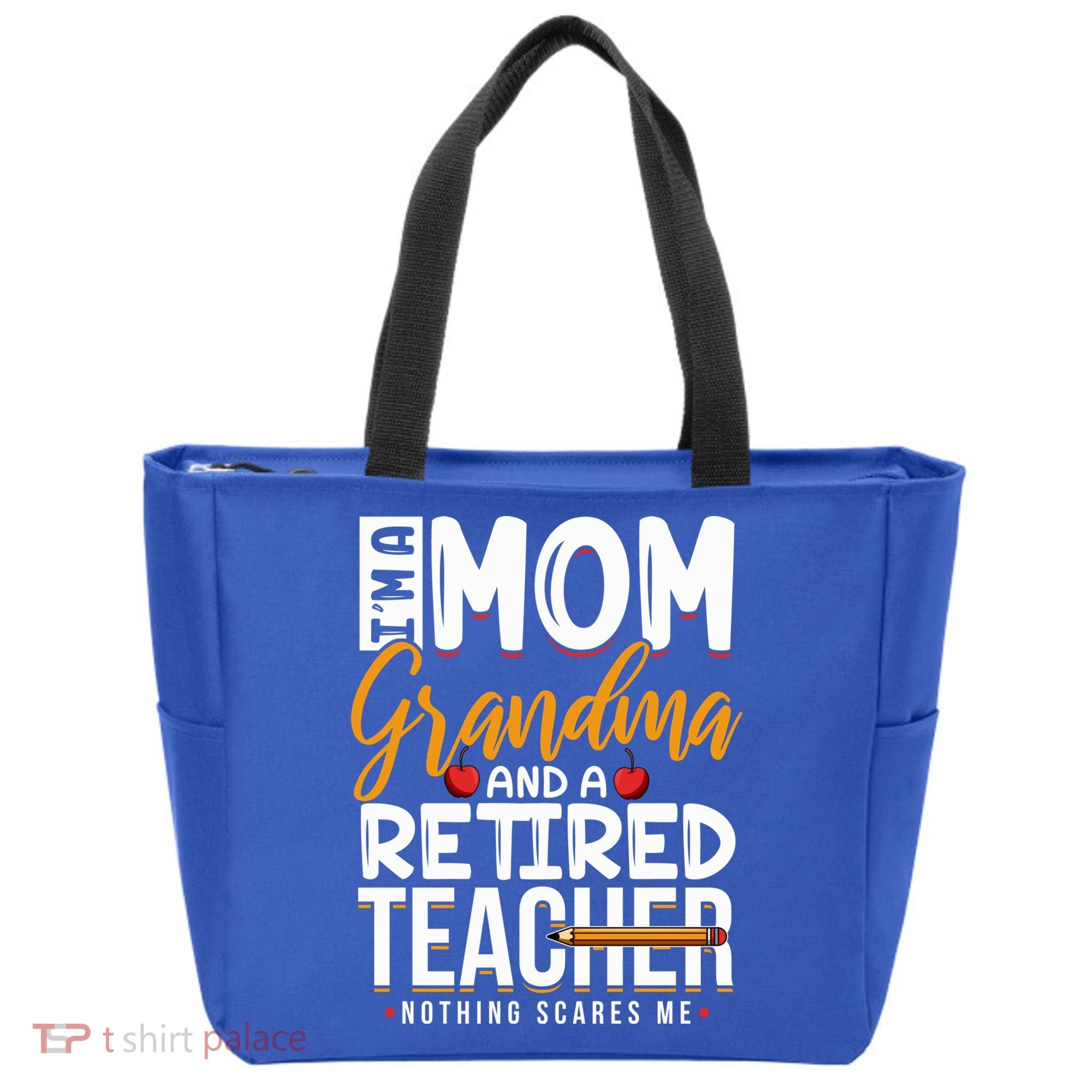 Cute Retired Teacher Full Time Grandma Teachers Cool Gift Tote Bag