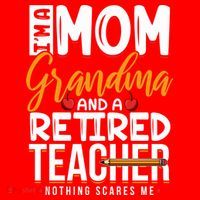 Cute Retired Teacher Full Time Grandma Teachers Cool Gift Santa Hat thumb 1
