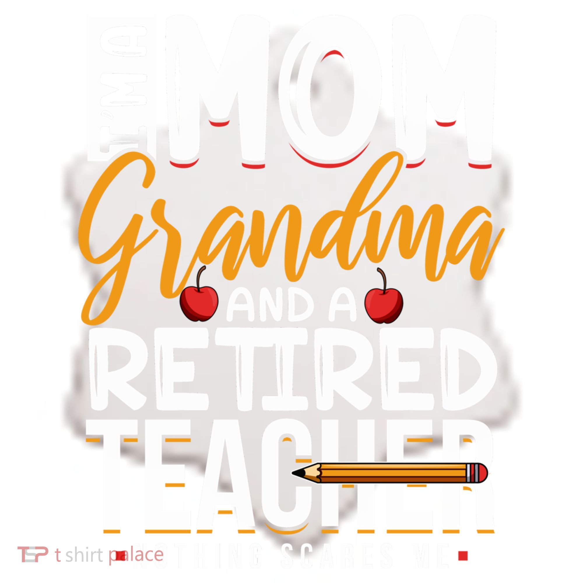 Cute Retired Teacher Full Time Grandma Teachers Cool Gift Ceramic Ornament