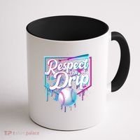 Cool Respect the Drip Icecream Baseball Fan Coffee Mug thumb 1