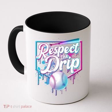 Cool Respect the Drip Icecream Baseball Fan Coffee Mug