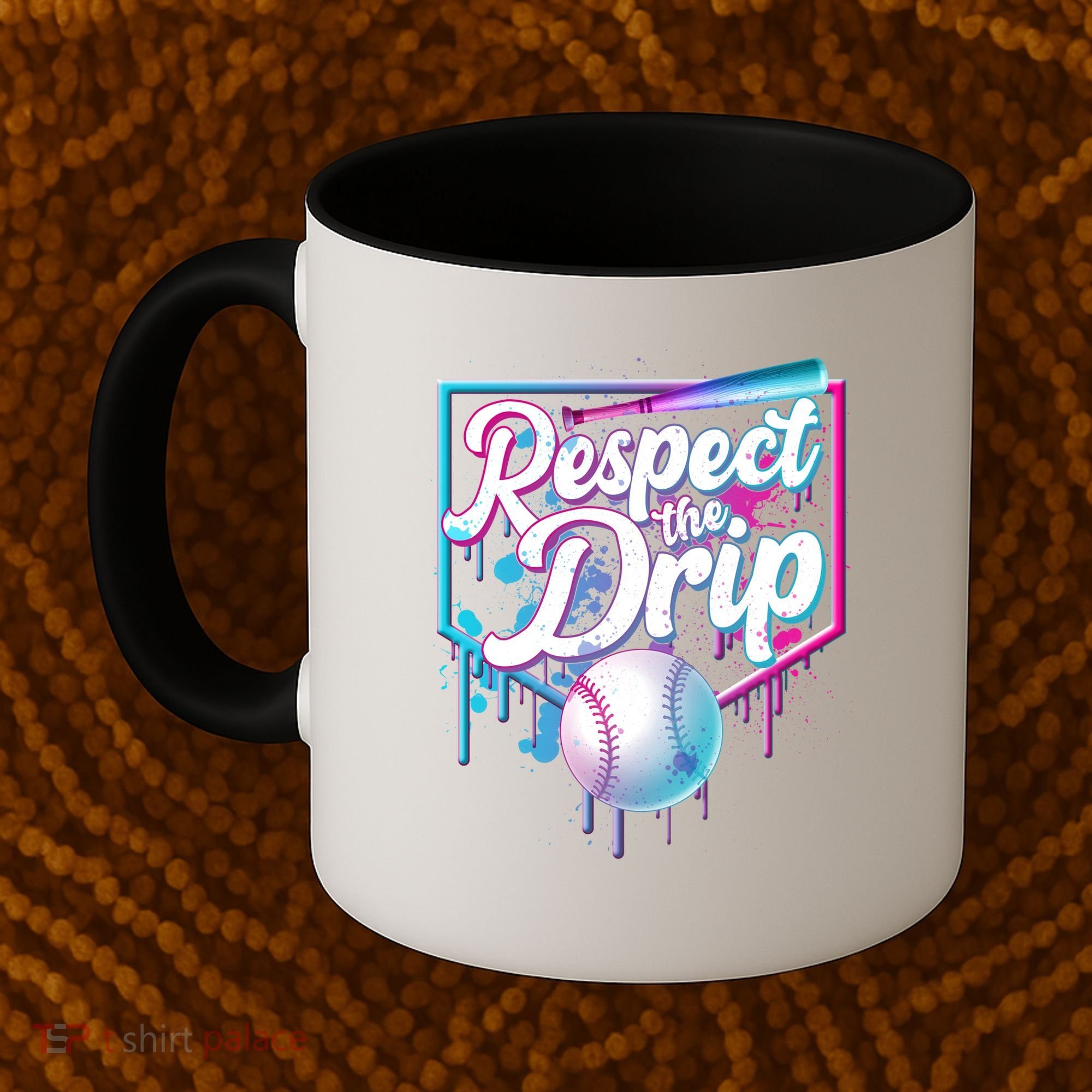 Cool Respect the Drip Icecream Baseball Fan Coffee Mug