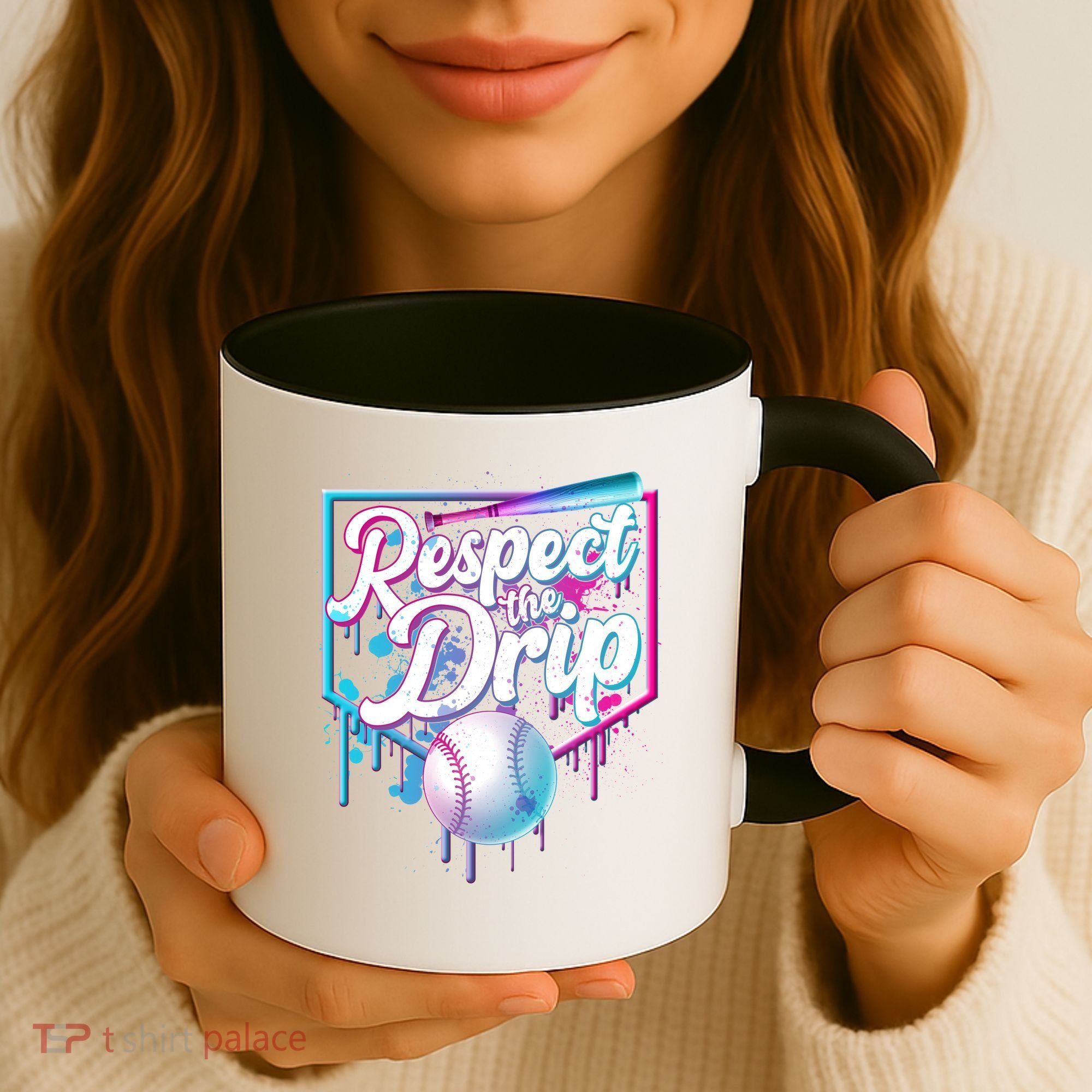 Cool Respect the Drip Icecream Baseball Fan Coffee Mug
