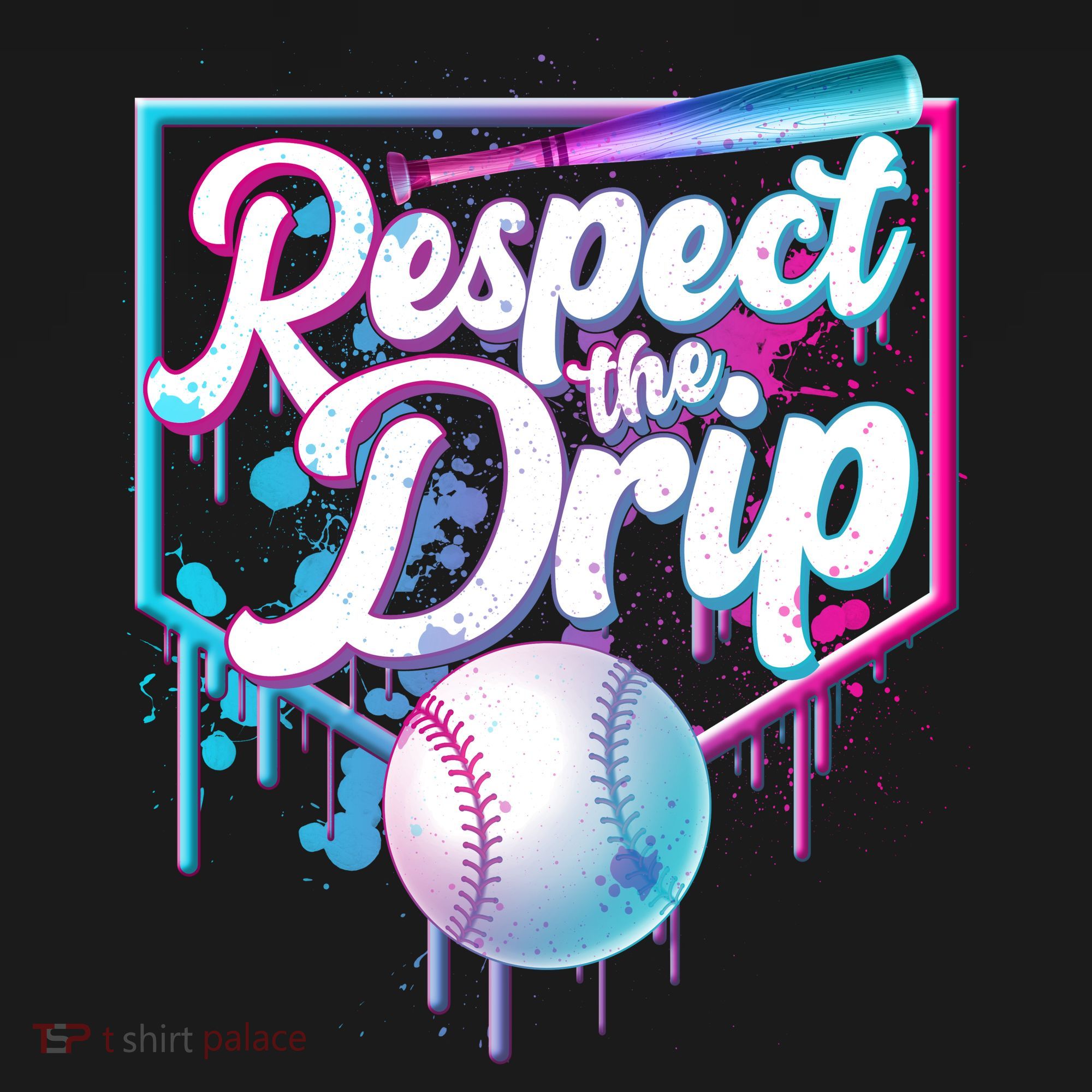 Cool Respect the Drip Icecream Baseball Fan Ornament