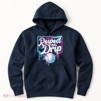 Cool Respect the Drip Icecream Baseball Fan Hoodie thumb 0