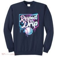 Cool Respect the Drip Icecream Baseball Fan Sweatshirt thumb 0
