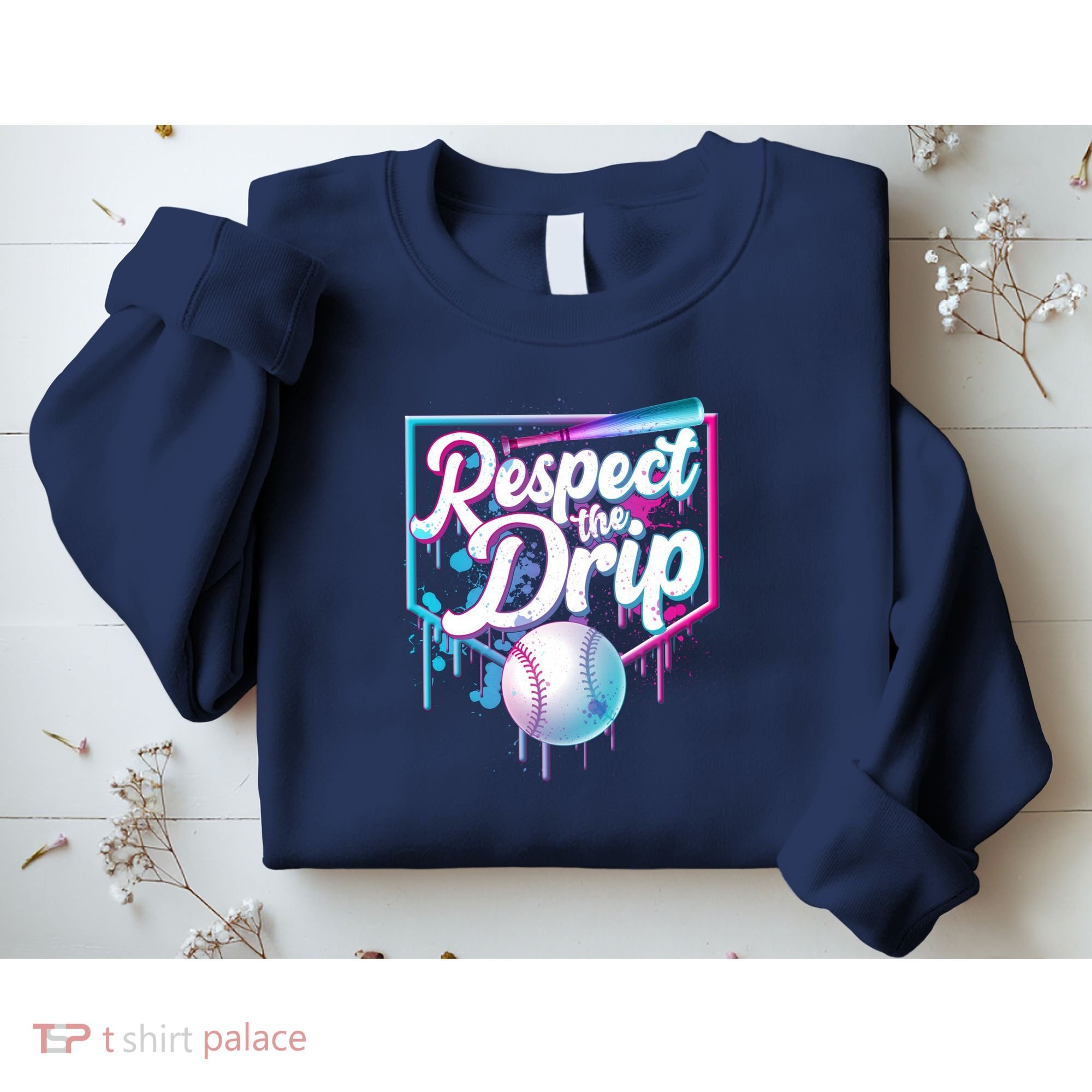 Cool Respect the Drip Icecream Baseball Fan Sweatshirt