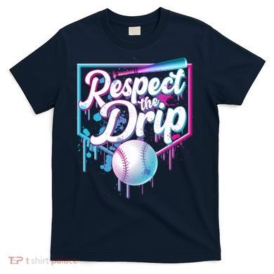 Cool Respect the Drip Icecream Baseball Fan T-Shirt