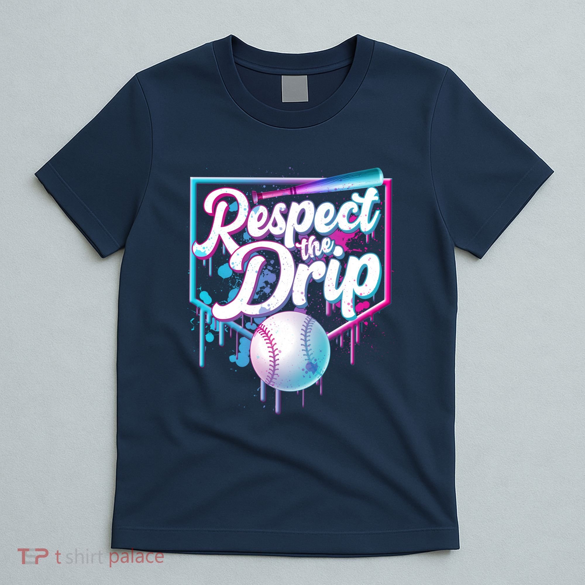 Cool Respect the Drip Icecream Baseball Fan T-Shirt