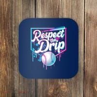 Cool Respect the Drip Icecream Baseball Fan Coaster thumb 0