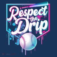 Cool Respect the Drip Icecream Baseball Fan Coaster thumb 2