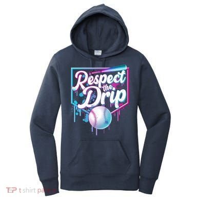 Cool Respect the Drip Icecream Baseball Fan Women's Hoodie