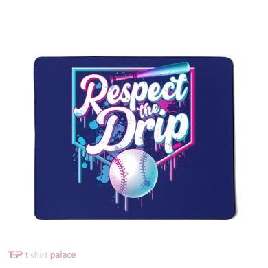 Cool Respect the Drip Icecream Baseball Fan Mousepad