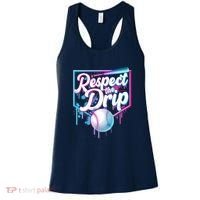 Cool Respect the Drip Icecream Baseball Fan Women's Tank Top thumb 0