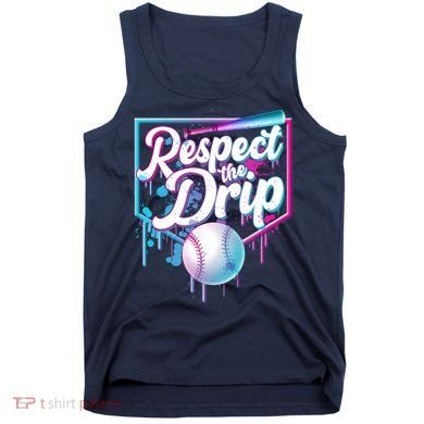 Cool Respect the Drip Icecream Baseball Fan Tank Top