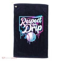 Cool Respect the Drip Icecream Baseball Fan Golf Towel thumb 0