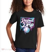 Cool Respect the Drip Icecream Baseball Fan Kids T-Shirt thumb 2