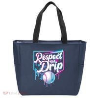 Cool Respect the Drip Icecream Baseball Fan Tote Bag thumb 0