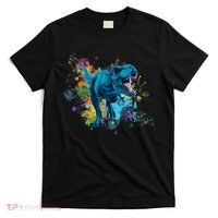 Colorful Retro T Rex Dinosaur Gear For Men, Women T-Shirt thumb 0