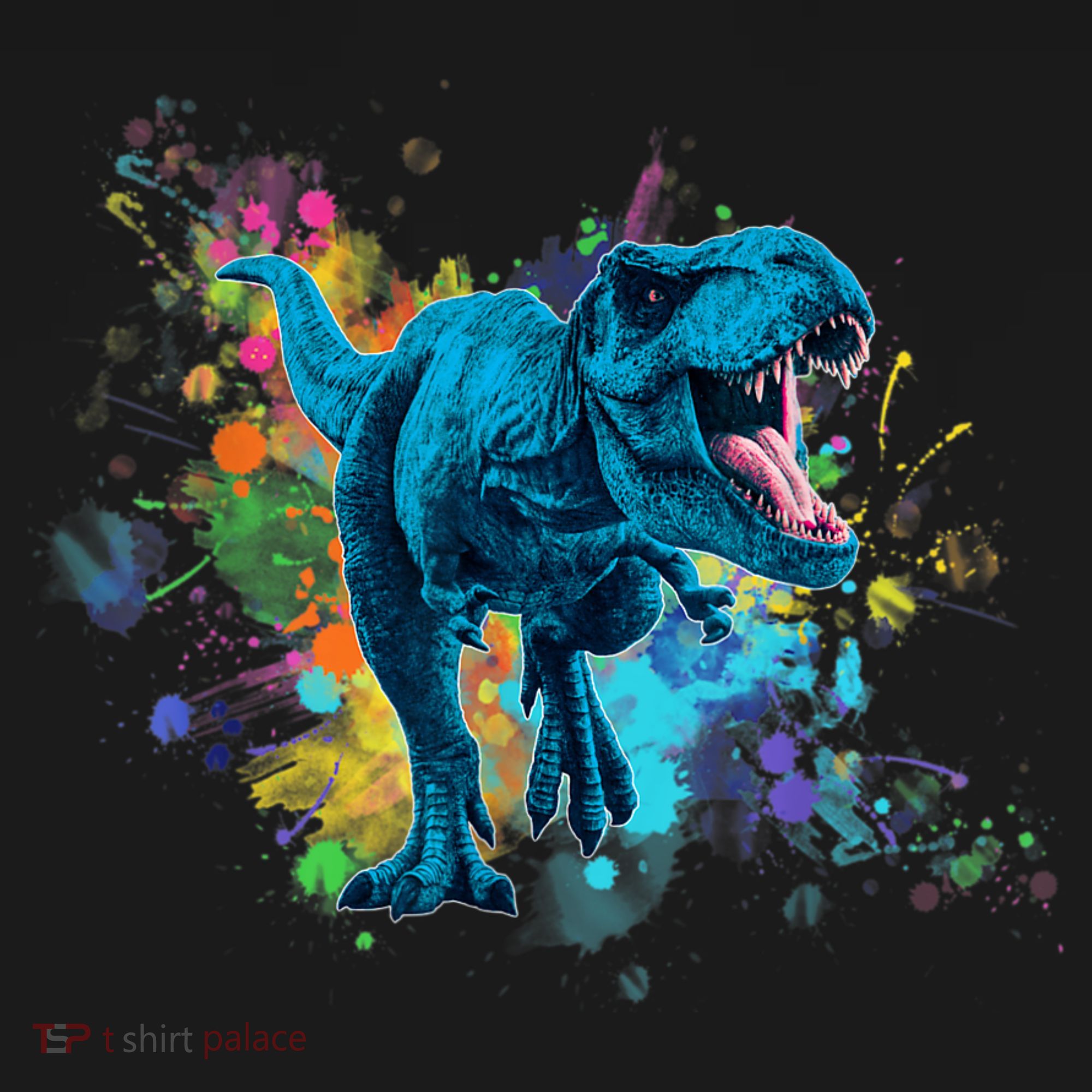Colorful Retro T Rex Dinosaur Gear For Men, Women T-Shirt