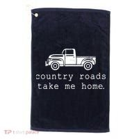 Country Roads Take Me Home Golf Towel thumb 0