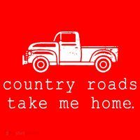 Country Roads Take Me Home Santa Hat thumb 1