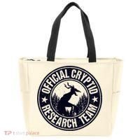 Cryptid Research Team Wendigo Retro Cryptozoology Tote Bag thumb 0