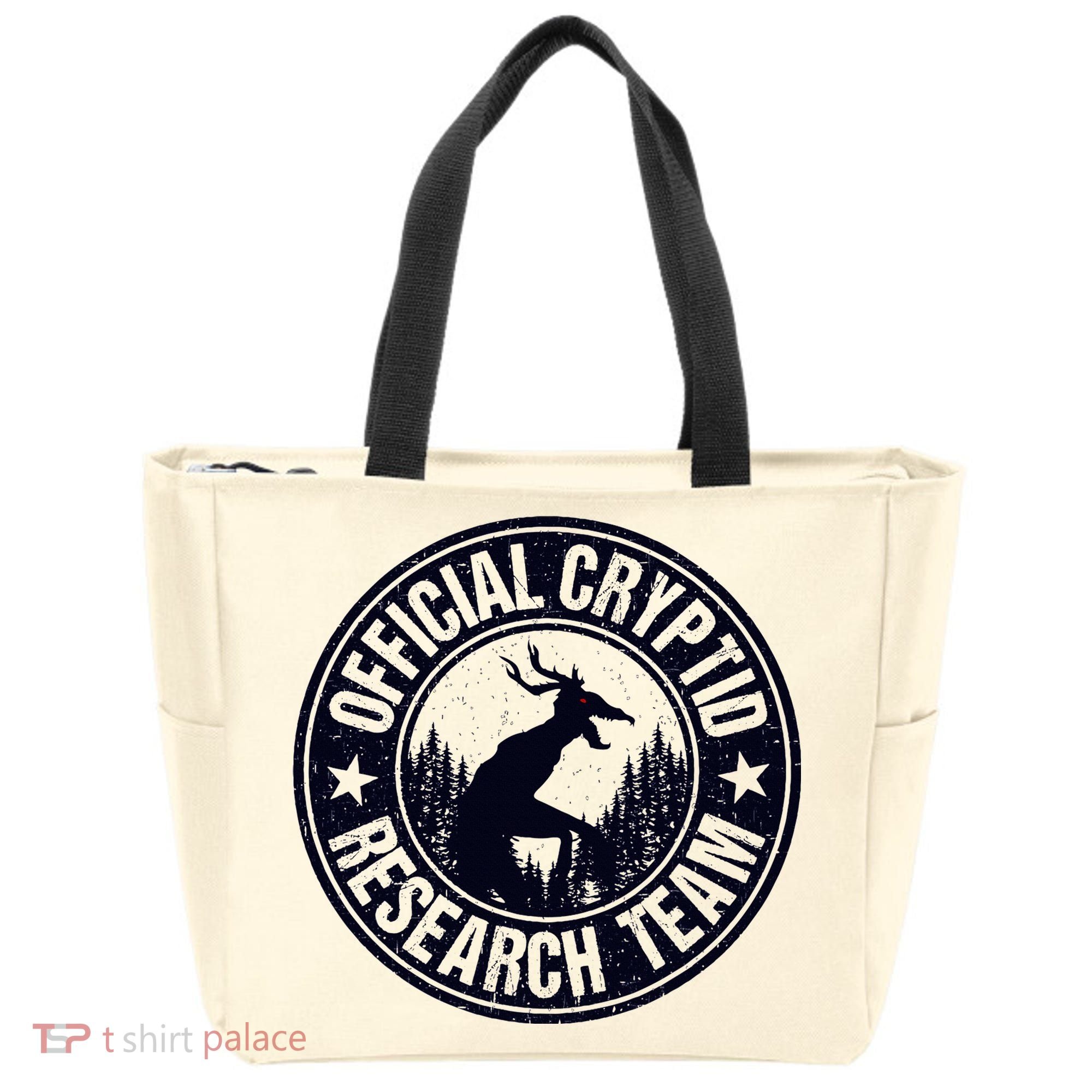 Cryptid Research Team Wendigo Retro Cryptozoology Tote Bag