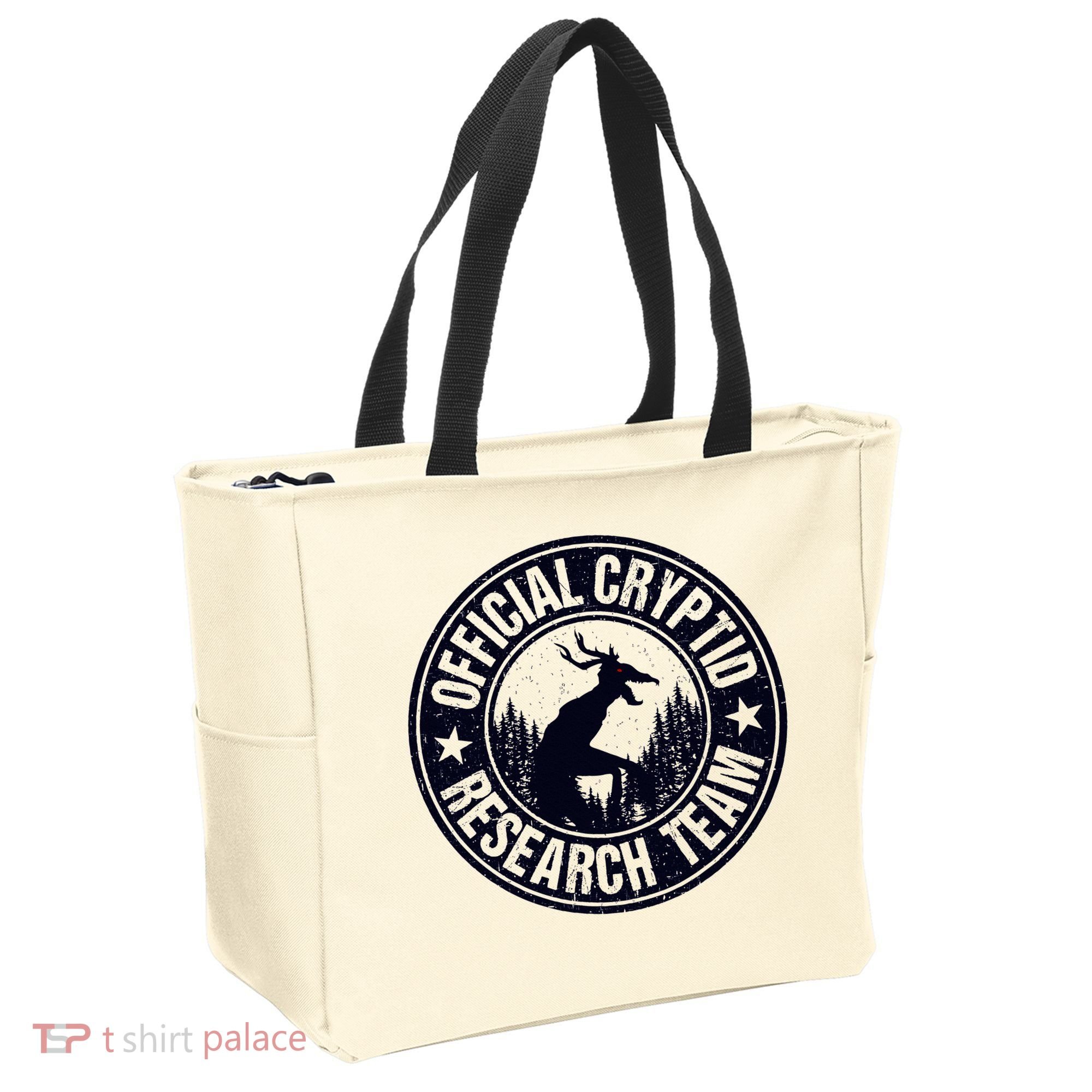 Cryptid Research Team Wendigo Retro Cryptozoology Tote Bag