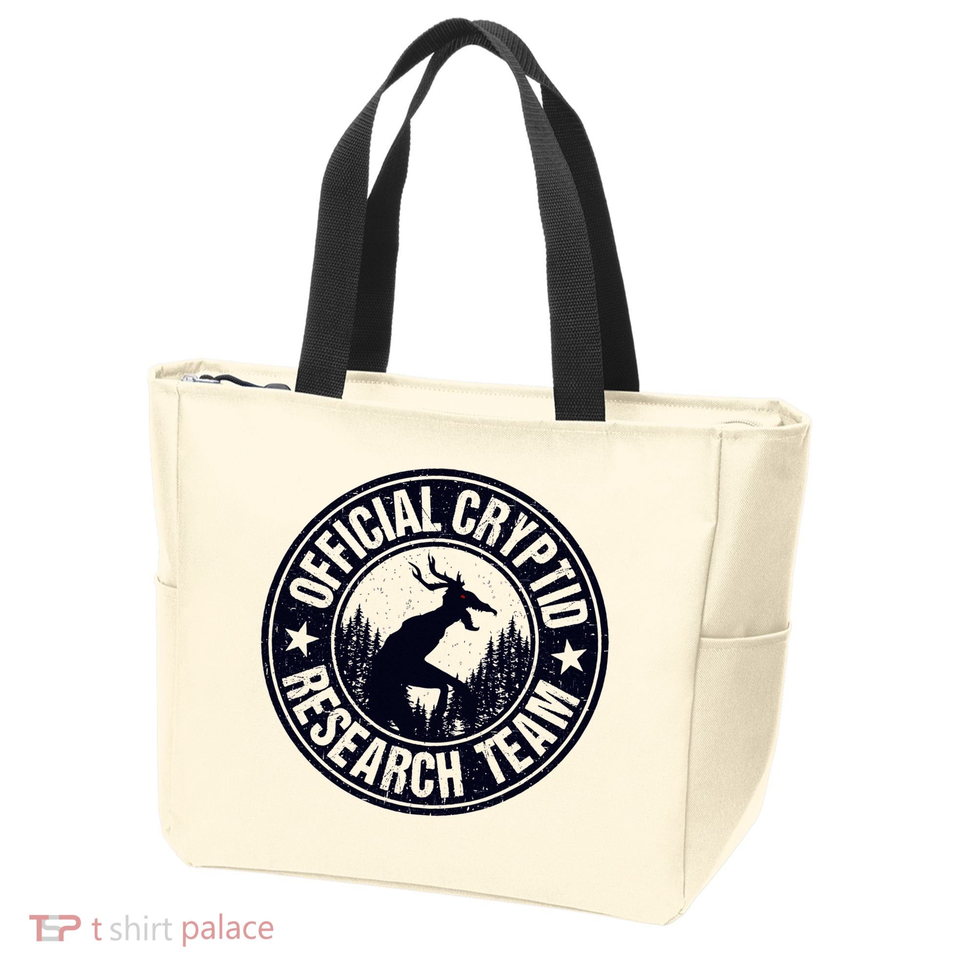 Cryptid Research Team Wendigo Retro Cryptozoology Tote Bag