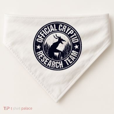 Cryptid Research Team Wendigo Retro Cryptozoology USA-Made Doggie Bandana
